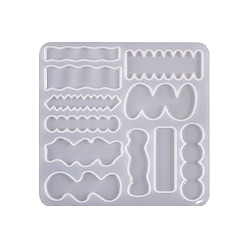 Unregelmäßige Form Haarspangen, Gießformen, Haarnadel-Form, Silikonharz, Epoxidharz, Haarspange, Achat, Kristall, Epoxidform von Haiki