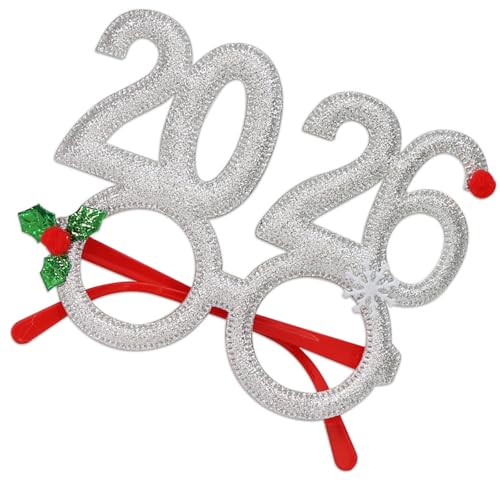 Weihnachtsbrillenrahmen 2026 Brille für Weihnachten Urlaub Partys Dekorationen Weihnachten Brille ohne Gläser Merry Christmas Brillenrahmen Weihnachtsbrillenrahmen 2026 Brille für Weihnachten Urlaub Partys Dekorationen Weihnachten Brille ohne Gläser Merry Christmas Brillenrahmen von Haiki