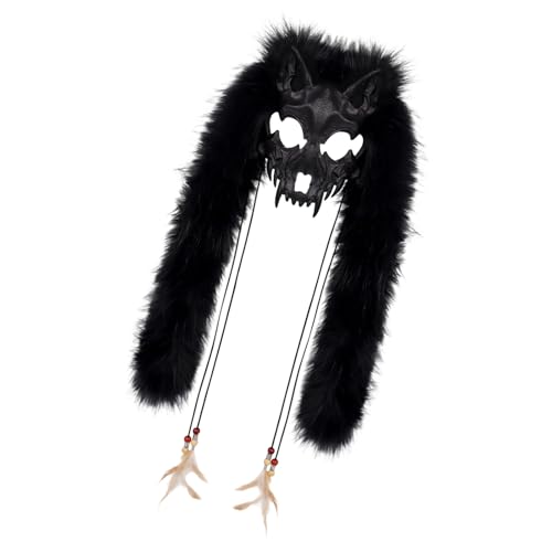 Werwölfe Kunstpelze Wikinger Füchse Pelz Tier Maske Halloween Cosplay Kostüm Zubehör Wendigo Kopfschmuck Werwölfe Kostüm Cosplay Zubehör Werwölfe Kunstpelze Wikinger Füchse Pelz Tier Maske Halloween Cosplay Kostüm Zubehör Wendigo Kopfschmuck Werwölfe Kostüm Cosplay Zubehör von Haiki