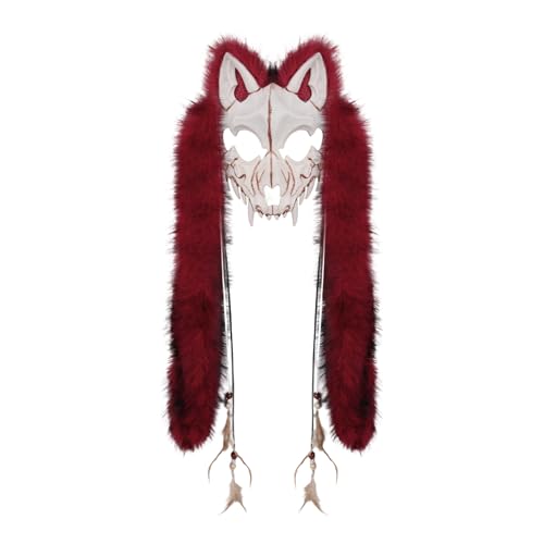Werwölfe Kunstpelze Wikinger Füchse Pelz Tier Maske Halloween Cosplay Kostüm Zubehör Wendigo Kopfschmuck Werwölfe Kostüm Cosplay Zubehör Werwölfe Kunstpelze Wikinger Füchse Pelz Tier Maske Halloween Cosplay Kostüm Zubehör Wendigo Kopfschmuck Werwölfe Kostüm Cosplay Zubehör von Haiki
