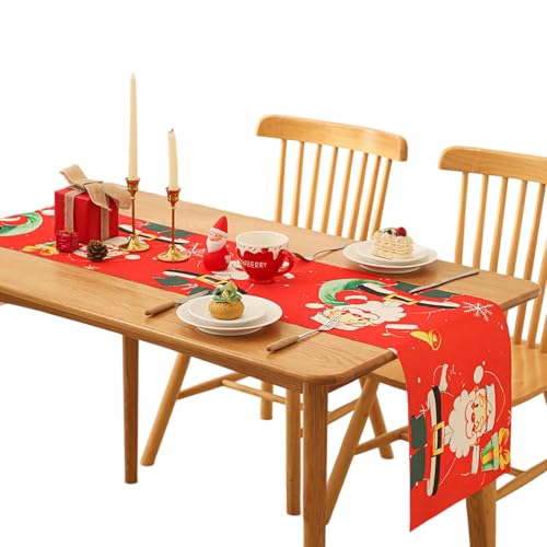 Wiederverwendbare Feiertagstischdecke für Weihnachten, Dinner-Party-Dekorationen und Familienfeiern, Festival-Tischdecke Wiederverwendbare Feiertagstischdecke für Weihnachten, Dinner-Party-Dekorationen und Familienfeiern, Festival-Tischdecke von Haiki