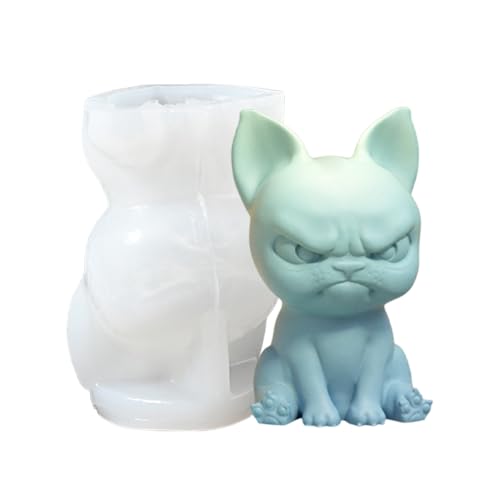 3D-Silikonform für Hunde, niedliche Tierkerzenformen, Welpenform, Harzgussform, Seifenherstellung, Heimdekoration, für Kerzen, Seife, Epoxidharz, Gips, Handwerk 3D-Silikonform für Hunde, niedliche Tierkerzenformen, Welpenform, Harzgussform, Seifenherstellung, Heimdekoration, für Kerzen, Seife, Epoxidharz, Gips, Handwerk von Hailerio