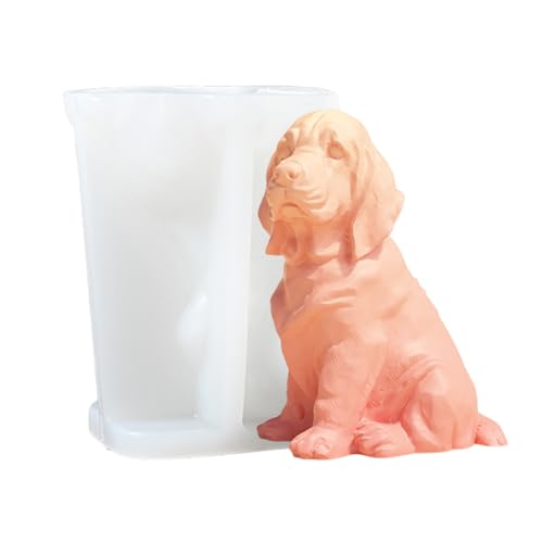 3D-Silikonform für Hunde, niedliche Tierkerzenformen, Welpenform, Harzgussform, Seifenherstellung, Heimdekoration, für Kerzen, Seife, Epoxidharz, Gips, Handwerk 3D-Silikonform für Hunde, niedliche Tierkerzenformen, Welpenform, Harzgussform, Seifenherstellung, Heimdekoration, für Kerzen, Seife, Epoxidharz, Gips, Handwerk von Hailerio