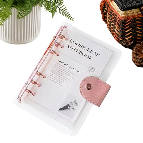 A6 Planer Ordner | Durchsichtiger 6 Ring A6 Planer | Planungs Notizbuch Für Aufgaben Gesundheit Studium Putzen Lesen Training Zuhause Mental Urlaub Geburtstagsparty - Aufgaben Party Zuhause von Hailerio