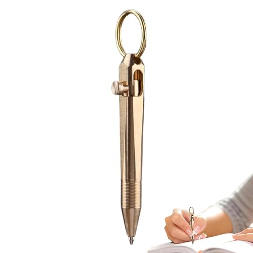 Hailerio -Messingstift, massiver Messingstift, Tiny Pen Ink Kurze kleine Stifte Portemonnaie-Stift, Reisestift mit kurzem Absatz, Signature-Stift, Kugelschreiber mit Bolzenfunktion für Hailerio -Messingstift, massiver Messingstift, Tiny Pen Ink Kurze kleine Stifte Portemonnaie-Stift, Reisestift mit kurzem Absatz, Signature-Stift, Kugelschreiber mit Bolzenfunktion für von Hailerio