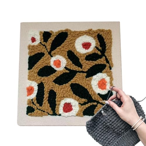 Hailerio Punch Needle Zubehör Set Für Erwachsene & Anfänger | Bunte Stickerei Sets,Heimtextilien Für Spiegel Tischset Tragetasche Baumschmuck Kuh Sonnenblume Gänseblümchen Deko Hailerio Punch Needle Zubehör Set Für Erwachsene & Anfänger | Bunte Stickerei Sets,Heimtextilien Für Spiegel Tischset Tragetasche Baumschmuck Kuh Sonnenblume Gänseblümchen Deko von Hailerio