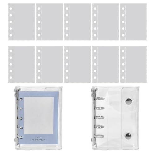 Notizpapier mit PVC transparentem Umschlag und 5 Ringen | Loseblatteinlage für Ringordner mit 10 Seiten | Bastelset Für Geburtstagsfeier Flugreise Straße Kunst Scrapbooking Notizpapier mit PVC transparentem Umschlag und 5 Ringen | Loseblatteinlage für Ringordner mit 10 Seiten | Bastelset Für Geburtstagsfeier Flugreise Straße Kunst Scrapbooking von Hailerio