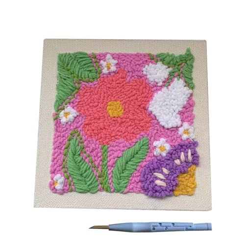 Punchnadel Set Für Erwachsene | Punch Embroidery Set,Heimtextilien Für Spiegel Tischset Tragetasche Baumschmuck Kuh Sonnenblume Gänseblümchen Deko Punchnadel Set Für Erwachsene | Punch Embroidery Set,Heimtextilien Für Spiegel Tischset Tragetasche Baumschmuck Kuh Sonnenblume Gänseblümchen Deko von Hailerio