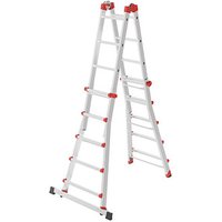 Hailo Gelenkleiter M80 alu 4x 5 Sprossen, H: 141,0 cm von Hailo