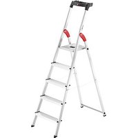 Hailo Haushaltsleiter L60 StandardLine alu 5 Sprossen, H: 184,0 cm von Hailo