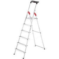 Hailo Haushaltsleiter L60 StandardLine alu 6 Sprossen, H: 208,0 cm von Hailo