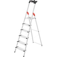 Hailo Haushaltsleiter L80 ComfortLine alu 6 Stufen, H: 208,0 cm von Hailo