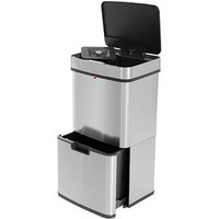 Hailo Öko Vario XL Mülleimer 50,0 l silber, schwarz von Hailo