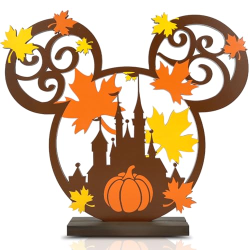 Herbst-Dekorationen, Thanksgiving-Innendekoration, Maus, Holz-Mittelstück für Tisch, Maus-Kürbis-Dekorationen für Zuhause, Herbstblätter, Tischschilder, Herbsternte, Party-Dekoration Herbst-Dekorationen, Thanksgiving-Innendekoration, Maus, Holz-Mittelstück für Tisch, Maus-Kürbis-Dekorationen für Zuhause, Herbstblätter, Tischschilder, Herbsternte, Party-Dekoration von Haimimall