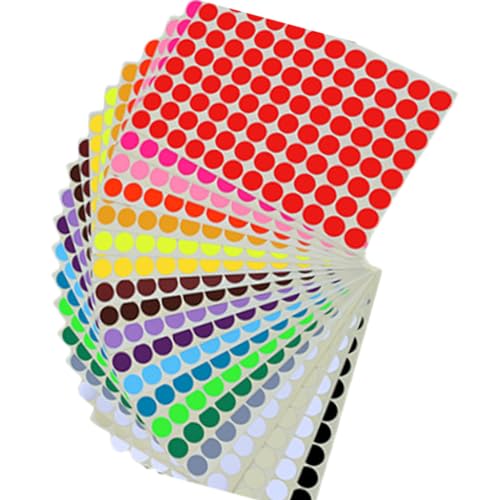 Runde Etiketten-Aufkleber, verschiedene Farben, Bastelbedarf, Backpapier, Aufkleber, runde Klebeaufkleber von Haipink