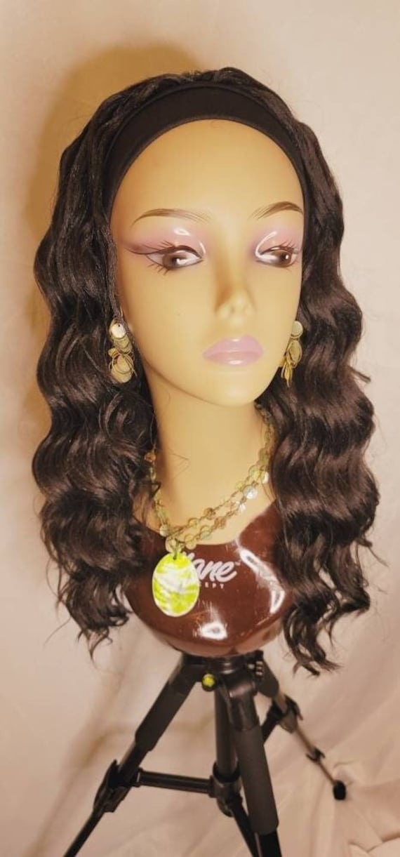 Neues Handgemachtes Stirnband Kima Ocean Wave Crochet Perücke Teilfarbe # 1B - 14 Zoll Neues Handgemachtes Stirnband Kima Ocean Wave Crochet Perücke Teilfarbe # 1B - 14 Zoll von HairProphecyWigShop