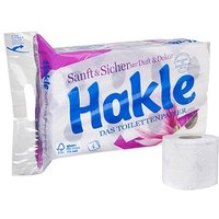 Hakle Toilettenpapier Sanft & Sicher 4-lagig, 8 Rollen von Hakle