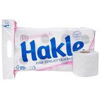 Hakle Toilettenpapier TRAUMWEICH 4-lagig, 8 Rollen von Hakle