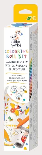 Haku Yoka 6303067 Wachsmal-Set, Malrolle Dinosaurier, 12 Bunte Wachsmalkreiden mit selbsthaftender Malvorlage, für Kinder ab 3 Jahren Haku Yoka 6303067 Wachsmal-Set, Malrolle Dinosaurier, 12 Bunte Wachsmalkreiden mit selbsthaftender Malvorlage, für Kinder ab 3 Jahren von Avenir