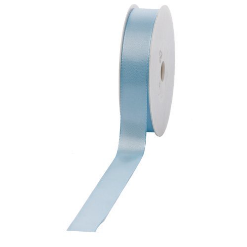 Geschenkband Stoff hellblau 25mm breit 50 Meter von Halbach Seidenbänder
