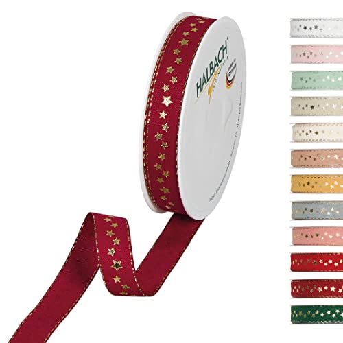 Halbach Seidenbänder 295-015-765-18 Sterne Geschenkband Weihnachten, Polyester, Dunkelrot, 1.5 cm Halbach Seidenbänder 295-015-765-18 Sterne Geschenkband Weihnachten, Polyester, Dunkelrot, 1.5 cm von Halbach Seidenbänder