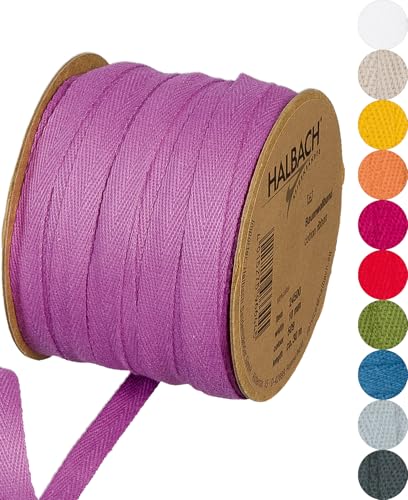 Halbach Seidenbänder Baumwollband | 10mm x 30m | Webband 100% Baumwolle | Bänder zum Basteln als Meterware | Stoffband für Dekorationen, DIY Handwerk, Schrägband Näharbeiten, Farbe: berry Halbach Seidenbänder Baumwollband | 10mm x 30m | Webband 100% Baumwolle | Bänder zum Basteln als Meterware | Stoffband für Dekorationen, DIY Handwerk, Schrägband Näharbeiten, Farbe: berry von Halbach Seidenbänder