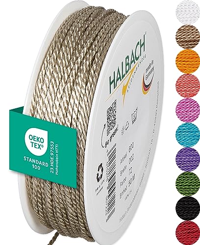Halbach Seidenbänder Premium Kordel (perlmut) | Breite 2mm Länge 50m | Made in Germany & Öko-Tex Zertifiziert | glänzende Satinkordel aus Acetat Halbach Seidenbänder Premium Kordel (perlmut) | Breite 2mm Länge 50m | Made in Germany & Öko-Tex Zertifiziert | glänzende Satinkordel aus Acetat von Halbach Seidenbänder