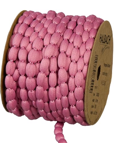Halbach Seidenbänder Pompom Borte | Breite 8mm Länge 15m | Band mit Bommeln als Pompons-Girlande, Hochzeitsdeko, Gartenparty Deko | Farbe: berry Halbach Seidenbänder Pompom Borte | Breite 8mm Länge 15m | Band mit Bommeln als Pompons-Girlande, Hochzeitsdeko, Gartenparty Deko | Farbe: berry von Halbach Seidenbänder