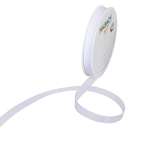 Halbach Seidenbänder Premium Organzaband Breite 10mm Länge 50 m Bastelband zum Verzieren von Geschenken, transparentes Band, Dekoband zum basteln, Farbe: white Halbach Seidenbänder Premium Organzaband Breite 10mm Länge 50 m Bastelband zum Verzieren von Geschenken, transparentes Band, Dekoband zum basteln, Farbe: white von Halbach Seidenbänder