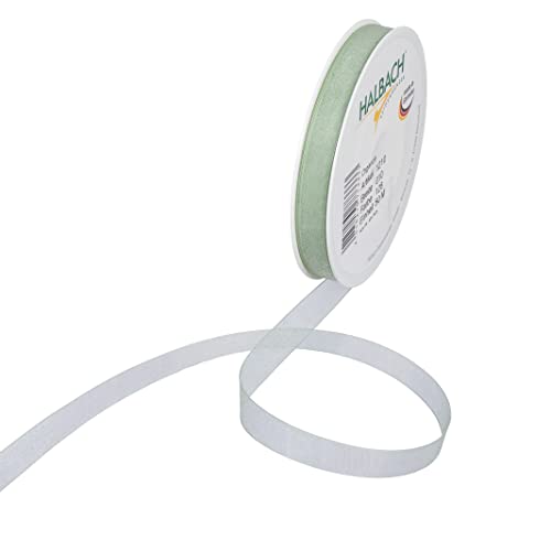 Halbach Seidenbänder Premium Organzaband Breite 10mm Länge 50 m Bastelband zum Verzieren von Geschenken, transparentes Band, Dekoband zum basteln, Farbe: mint Halbach Seidenbänder Premium Organzaband Breite 10mm Länge 50 m Bastelband zum Verzieren von Geschenken, transparentes Band, Dekoband zum basteln, Farbe: mint von Halbach Seidenbänder
