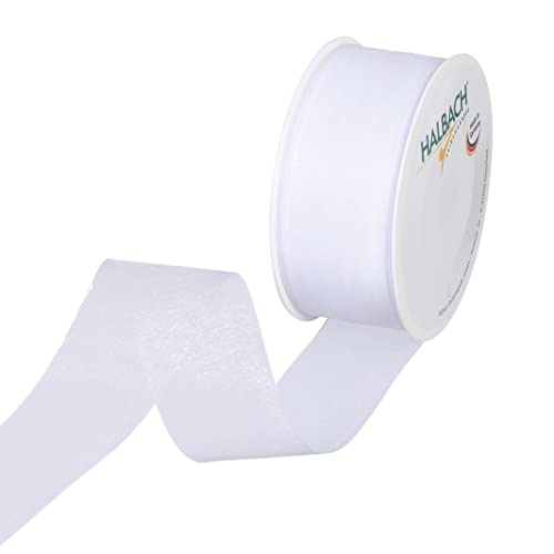 Halbach Seidenbänder Ribbon, White, 50 Meter x 40 mm von Halbach Seidenbänder