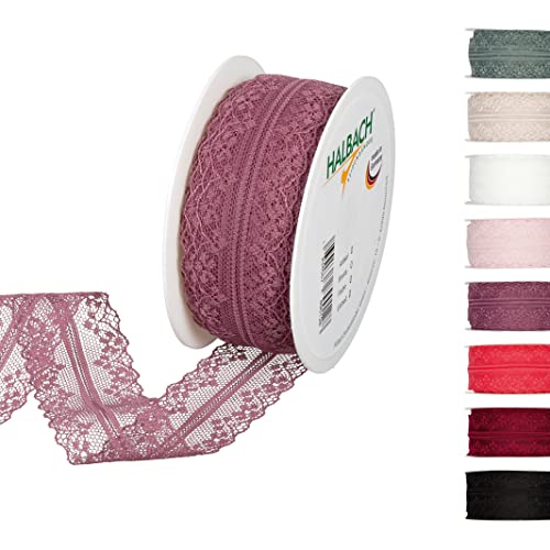 Halbach Seidenbänder Spitzenband 15 m, Spitze als Meterware auf Rolle als Schleifenband für Hochzeiten zum Nähen oder Tischdekoration, Spitzenborte Spitzenstoff für DIY Handwerk Halbach Seidenbänder Spitzenband 15 m, Spitze als Meterware auf Rolle als Schleifenband für Hochzeiten zum Nähen oder Tischdekoration, Spitzenborte Spitzenstoff für DIY Handwerk von Halbach Seidenbänder
