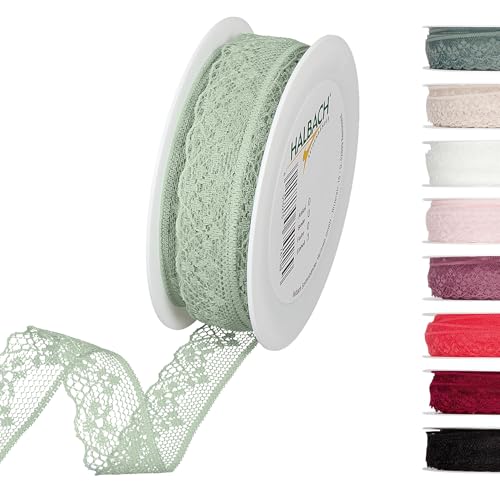 Halbach Seidenbänder Spitzenband 18 m, Spitze als Meterware auf Rolle als Schleifenband für Hochzeiten zum Nähen oder Tischdekoration, Spitzenborte Spitzenstoff für DIY Handwerk Halbach Seidenbänder Spitzenband 18 m, Spitze als Meterware auf Rolle als Schleifenband für Hochzeiten zum Nähen oder Tischdekoration, Spitzenborte Spitzenstoff für DIY Handwerk von Halbach Seidenbänder