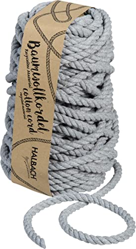 Baumwollkordel, 8 mm, 20 m, 400 g Grau Baumwollkordel, 8 mm, 20 m, 400 g Grau von Halbach
