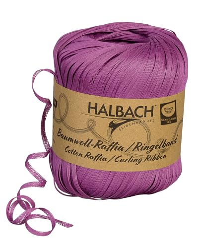 Halbach Seidenbänder Ringelband | Breite 4mm Länge 100m | Nachhaltiges Geschenkband zum ringeln und einpacken von Geschenken aus 100% Baumwolle | Farbe: berry Halbach Seidenbänder Ringelband | Breite 4mm Länge 100m | Nachhaltiges Geschenkband zum ringeln und einpacken von Geschenken aus 100% Baumwolle | Farbe: berry von Halbach