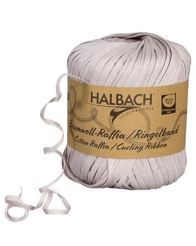 Halbach Seidenbänder Ringelband | Breite 4mm Länge 100m | Nachhaltiges Geschenkband zum ringeln und einpacken von Geschenken aus 100% Baumwolle | Farbe: grau Halbach Seidenbänder Ringelband | Breite 4mm Länge 100m | Nachhaltiges Geschenkband zum ringeln und einpacken von Geschenken aus 100% Baumwolle | Farbe: grau von Halbach