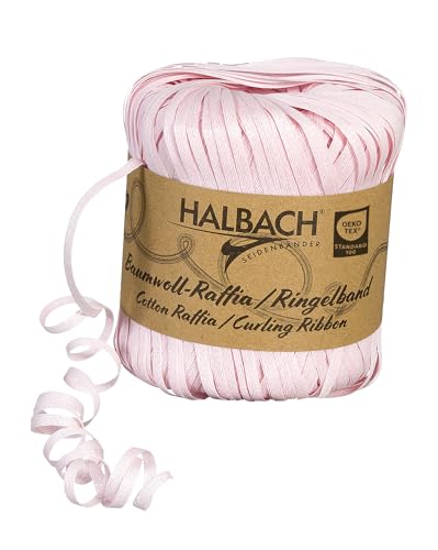 Halbach Seidenbänder Ringelband | Breite 4mm Länge 100m | Nachhaltiges Geschenkband zum ringeln und einpacken von Geschenken aus 100% Baumwolle | Farbe: hellrosa Halbach Seidenbänder Ringelband | Breite 4mm Länge 100m | Nachhaltiges Geschenkband zum ringeln und einpacken von Geschenken aus 100% Baumwolle | Farbe: hellrosa von Halbach