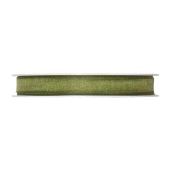 Organzaband Rolle 10mm 10m grün von Halbach Seidenbänder