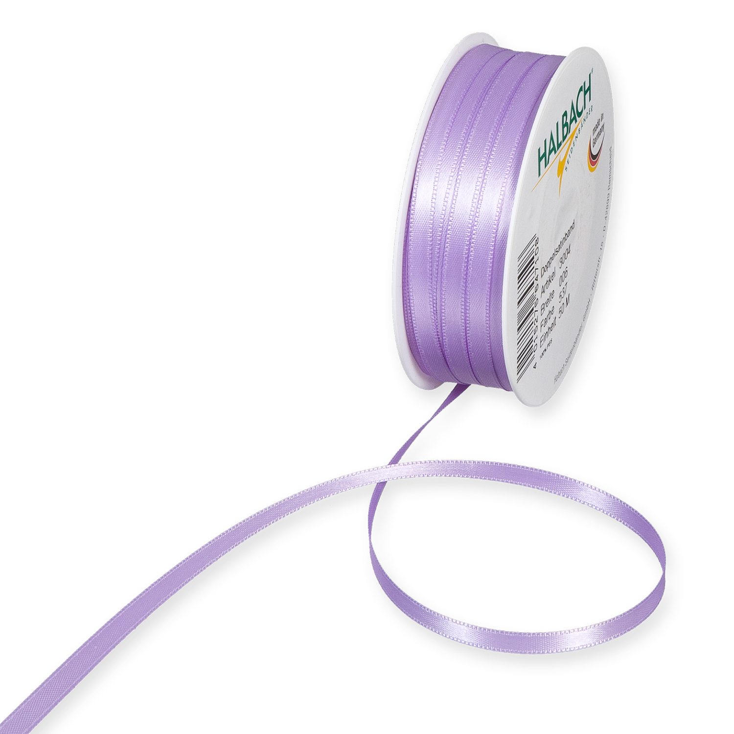 Halbach Satinband 6mm 10m Lavendel von Halbach