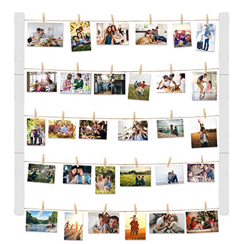 Halcent Holz-Bilderrahmen Fotorahmen für Display Bilder, hängende Wanddekoration Foto Display Rahmen mit 30 Clips Multi Rustikale Bilderrahmen 66 x 29 Zoll Halcent Holz-Bilderrahmen Fotorahmen für Display Bilder, hängende Wanddekoration Foto Display Rahmen mit 30 Clips Multi Rustikale Bilderrahmen 66 x 29 Zoll von Halcent