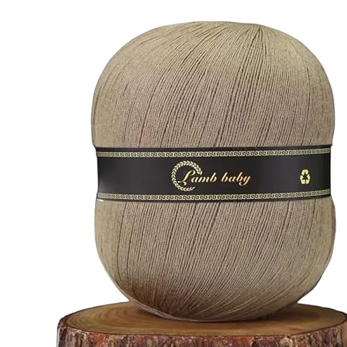 150 g einfarbiges Seiden-Baumwollgarn zum Häkeln und Stricken, 2 Stück Garn für T-Shirts, Schals, Accessoires und Handwerk (14) von HalcyonFit