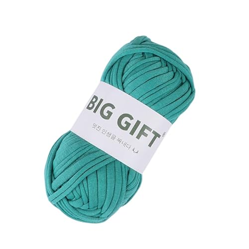 Dicke T-Shirt-Garn für Stricken und Häkeln – Dickes Weben mit 100% Baumwollstoffgarn für DIY-Taschen, Körbe, Decken (Blue color) von HalcyonFit