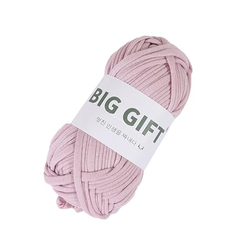 Dicke T-Shirt-Garn für Stricken und Häkeln – Dickes Weben mit 100% Baumwollstoffgarn für DIY-Taschen, Körbe, Decken (Lotus) von HalcyonFit
