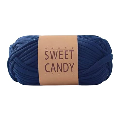 Dickes, weiches Stoffgarn für Handstricken, Häkeln, Handtaschen, Decken, Wolle, gewebter Teppich, Tasche, DIY, Himmel für dicke Fäden, Enthusiasten, Marineblau, 2 Stück Dickes, weiches Stoffgarn für Handstricken, Häkeln, Handtaschen, Decken, Wolle, gewebter Teppich, Tasche, DIY, Himmel für dicke Fäden, Enthusiasten, Marineblau, 2 Stück von HalcyonFit