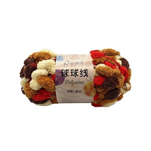 Pomp-A-Doodle Garn, handgewebtes DIY Material Pompom Faden Dicke Kugelgarn zum Stricken Teppich Ball Kissen Wolle gewebte Decke Häkeln Chunky Garn (15) von HalcyonFit