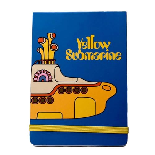Half Moon Bay The Beatles Yellow Submarine Mini-Notizbuch | Kleine Notizbücher im Taschenformat | Beatles Merchandise & The Beatles Geschenke | Kleine Notizblöcke & Taschennotizbuch | Musikgeschenke von Half Moon Bay