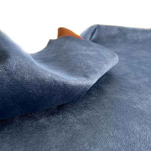 Polsterstoff, Terra Polstermaterial, haustierfreundlicher Stoff, Stoff für Sofas, Sessel, Betten. (Dunkelblau) von Halkalife