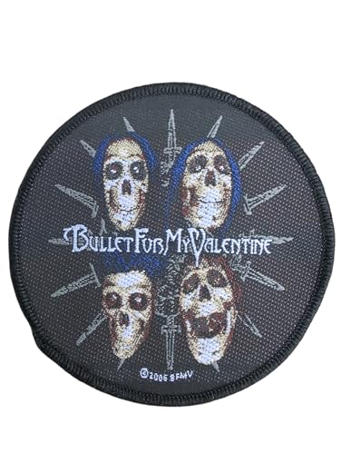 Bullet for my Valentine Aufnäher rund Skull von Halle 15