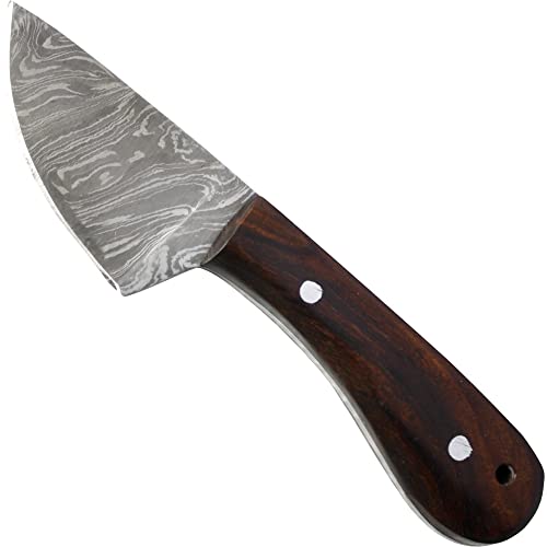 Martinez Albainox kleines Skinner Messer mit Damastholzgriff und mittelalterlicher Lederscheide Martinez Albainox kleines Skinner Messer mit Damastholzgriff und mittelalterlicher Lederscheide von Haller