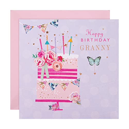 Hallmark Geburtstagskarte für Oma – klassisches Kuchen- und Kerzen-Design von Hallmark